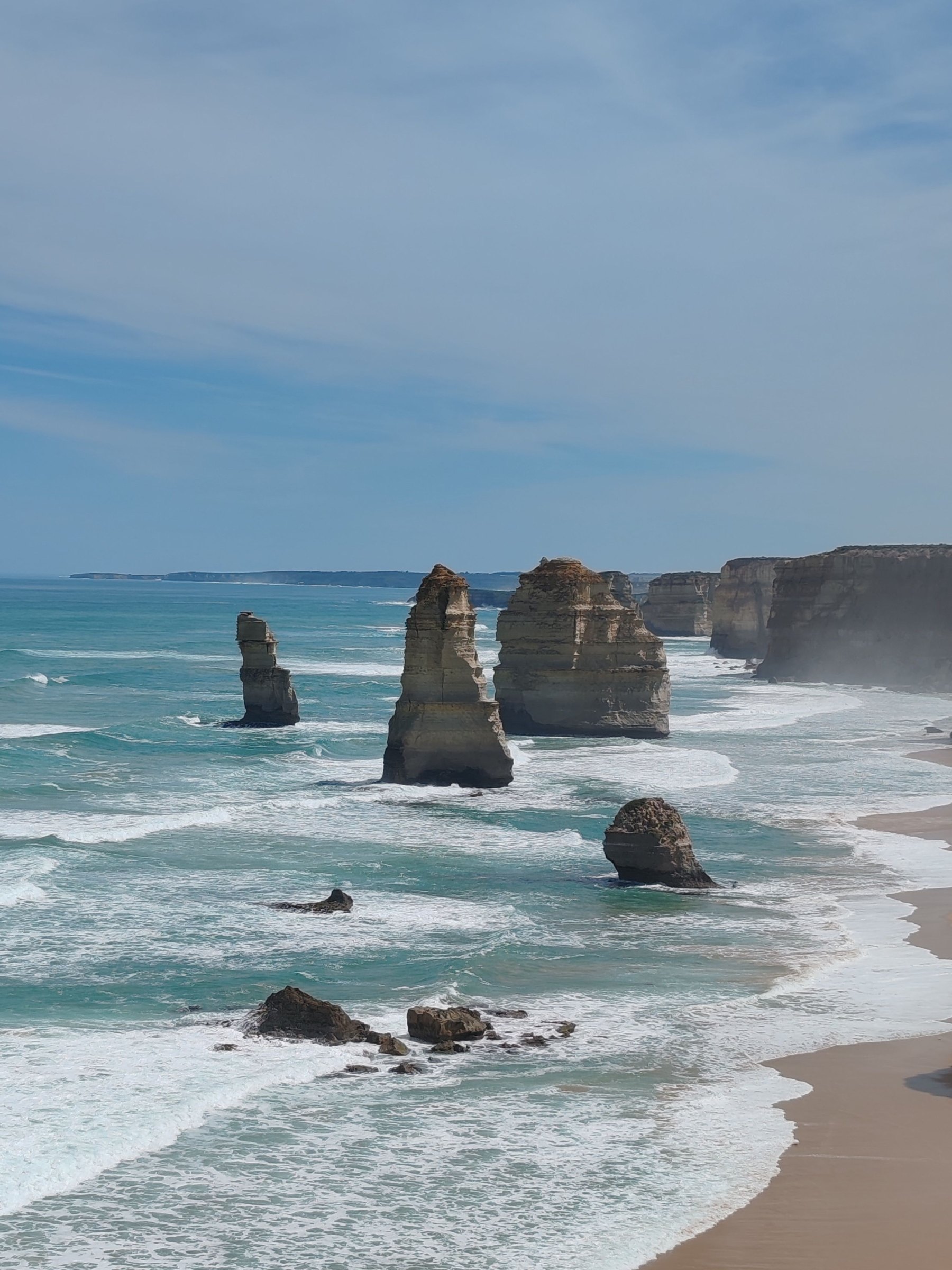 Limestone stacks of the Twelve Apostles on the Great Ocean Road