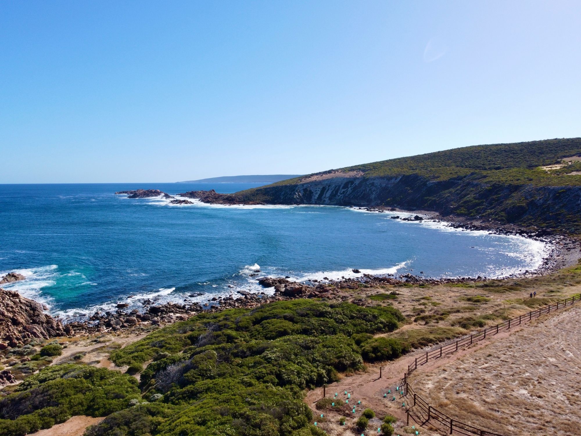 Yallingup's coastline in the Margaret River region from above