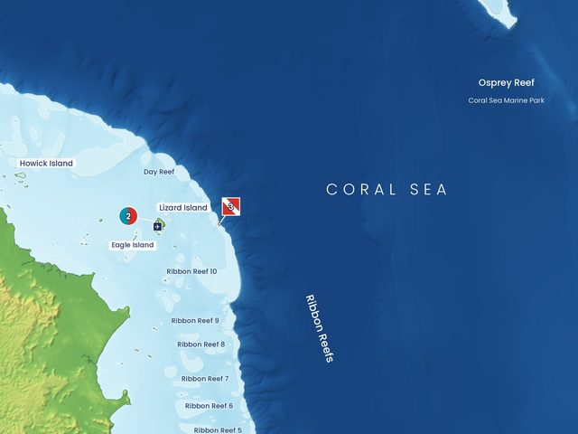 Map of the Far North and the Ribbon Reefs